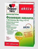 Купить doppelherz (доппельгерц) актив фолиевая кислота + b6 + b12 + c + e, таблетки 30 шт бад в Богородске