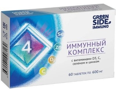 Купить иммунный комплекс 4 с витаминами д3+селен+цинк, таблетки, 60 шт бад в Богородске