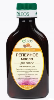 Купить oleos (олеос) масло репейное прополис, 100мл в Богородске