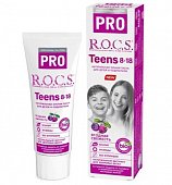Купить рокс (r.o.c.s) зубная паста pro teens ягодная свежесть 74 гр в Богородске