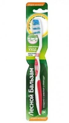 Купить лесной бальзам зубная щетка комплексный уход средней жесткости, 1 шт в Богородске