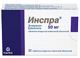 Купить инспра, таблетки, покрытые пленочной оболочкой 50мг, 30 шт в Богородске