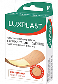 Купить luxplast (люкспласт) пластырь кровоостанавливающий на полимерной основе 72х19мм, 15 шт в Богородске