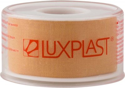 Купить luxplast (люкспласт) пластырь фиксирующий тканевая основа 2,5см х 5м в Богородске