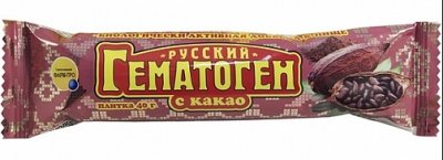 Купить гематоген русский с какао, 40г бад в Богородске