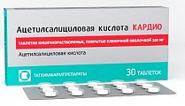 Купить ацетилсалициловая кислота кардио, таблетки кишечнорастворимые, покрытые пленочной оболочкой 100мг, 30 шт в Богородске
