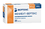 Купить фенибут-вертекс, таблетки 250мг, 20 шт в Богородске