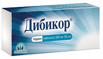 Купить дибикор, таблетки 250мг, 60 шт в Богородске