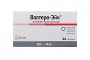 Купить валтеро-эйч, таблетки покрытые пленочной оболочкой 80 мг+ 12,5 мг, 30 шт в Богородске