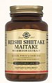 Купить solgar (солгар) экстракт грибов рейши, шиитаке и мейтаке, капсулы 505мг 50 шт бад в Богородске