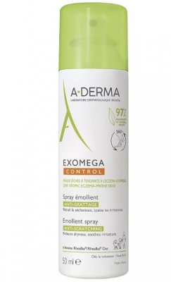 Купить a-derma exomega control (а-дерма) спрей-эмолент для лица и тела смягчающий, 50мл в Богородске
