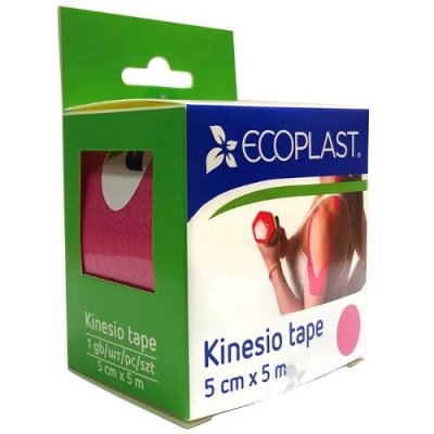 Купить ecoplast лента фиксирующая кензио тейп 5см х 5м розовый в Богородске