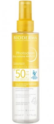Купить bioderma photoderm (биодерма фотодерм) спрей солнцезащитный антиоксидантный увлажняющий spf 50, 200 мл в Богородске