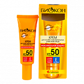 Купить биокон солнце крем защитный для чувствительных участков лица максимальная защита, 25мл spf50 в Богородске