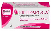 Купить интрароса, суппозитории вагинальные 6,5мг, 28 шт+ в комплекте с аппликаторами-6 шт в Богородске