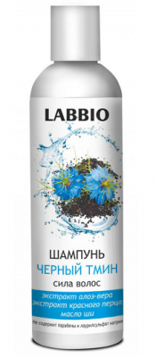 Купить лаббио, шамп. черный тмин сила волос 250мл (биолайнфарма ооо, россия) в Богородске