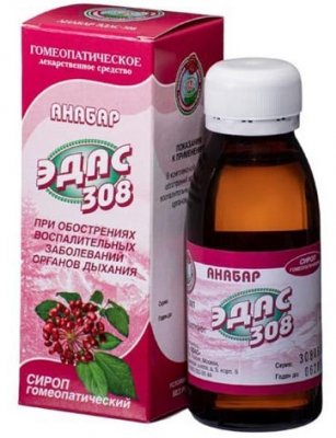 Купить эдас-308 анабар, сироп гомеопатический, 100мл в Богородске