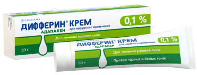 Купить дифферин, крем для наружного применения 0,1%, 30г в Богородске