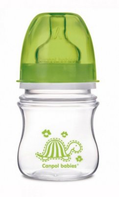 Купить canpol (канпол) бутылочка пластиковая easystart colourful антиколиковая с широким горлом с 3 месяцев, 120 мл в Богородске