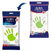 Купить aura (аура) дерма протект салфетки влажные антибактериальные ромашка, 20 шт в Богородске