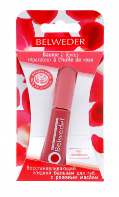 Купить belweder (бельведер) бальзам для губ жидкий восстанавливающий с розовым маслом 7г в Богородске