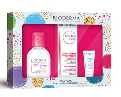 Купить bioderma sensibio (биодерма) набор: лайт крем 40мл+ мицеллярная вода 100мл+гидрабио сыворотка 15мл в Богородске