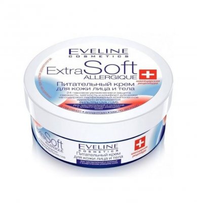 Купить eveline (эвелин) крем питательный для чувствствительной, склонной к аллергии кожи extra soft allergique 200мл в Богородске