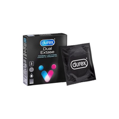 Купить durex (дюрекс) презервативы dual extase 3шт в Богородске