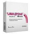 Купить милдронат, раствор для внутривенного, внутримышечного и парабульбарного введения 100мг/мл, ампулы 5мл, 5 шт в Богородске