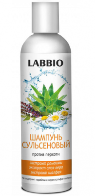 Купить labbio (лаббио) шампунь сульсеновый против перхоти, 250мл в Богородске
