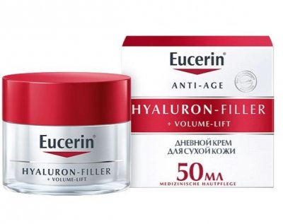 Купить эуцерин (eucerin hyaluron-filler+volume-lift (эуцерин) крем для лица для сухой кожи дневной, 50 мл в Богородске