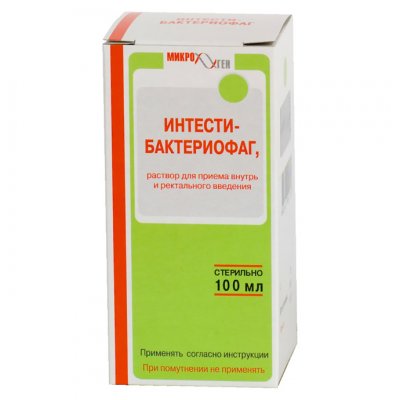 Купить интести-бактериофаг, раствор для приема внутрь и ректального введения, флакон 100мл в Богородске