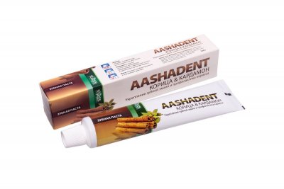 Купить ааша хербалс (aashadent) зубная паста аашадент корица и кардамон, 100мл в Богородске