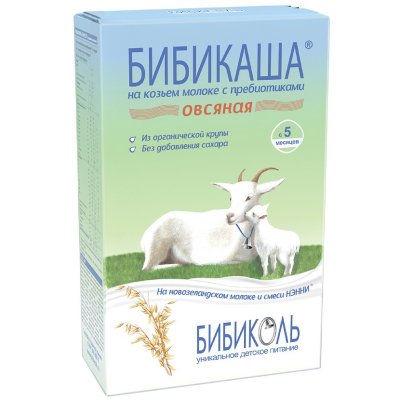 Купить бибиколь каша бибикаша овсяная на козьем молоке с 5мес 200г в Богородске