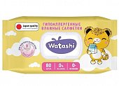 Купить watashi (ваташи) салфетки влажные для детей с д-пантенолом 0+ 80 шт. в Богородске
