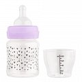 Lubby (Лабби) бутылочка с силиконовой соской с широким горлом с рождения, 120мл, 20155