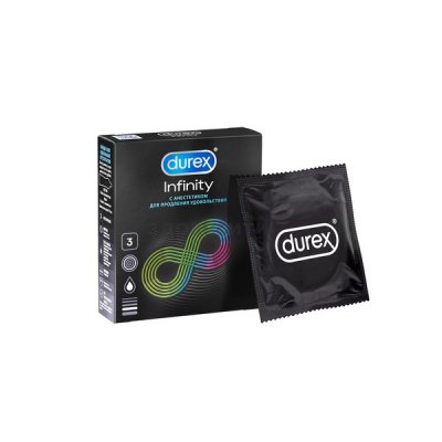 Купить durex (дюрекс) презервативы infinity гладкие с анестетиком (вариант 2) 3шт в Богородске