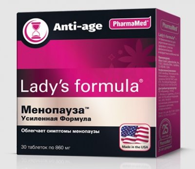 Купить lady's formula (леди-с формула) менопауза усиленная формула, таблетки, 30 шт бад в Богородске