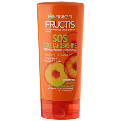 Купить garnier fructis (гарньер фруктис) бальзам для волос sos-восстановление, 200мл в Богородске