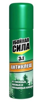 Купить убойная сила антиклещ 3в1 аэрозоль от клещей и комаров, 150 мл в Богородске