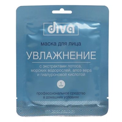 Купить diva (дива) маска для лица и шеи тканевая увлажнение, 1шт в Богородске