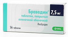 Купить бравадин, таблетки, покрытые пленочной оболочкой 7,5мг, 56 шт в Богородске