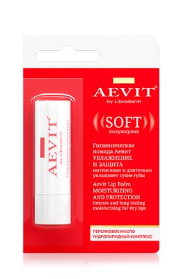 Купить librederm aevit (либридерм) помада гигиеническая для губ увлажняющая защита, 4г в Богородске