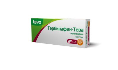 Купить тербинафин-тева, таблетки 250мг, 14 шт в Богородске