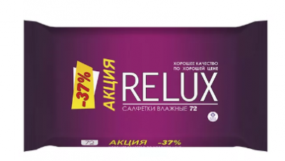 Купить relux (релюкс) салфетки влажные освежающие 72шт в Богородске