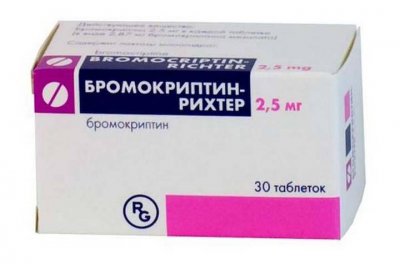 Купить бромокриптин-рихтер, таблетки 2,5мг, 30 шт в Богородске