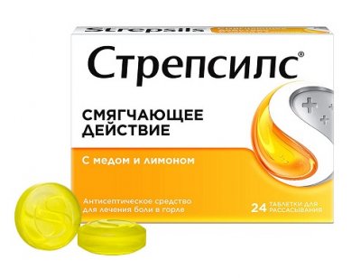 Купить стрепсилс с медом и лимоном, таблетки для рассасывания, медово-лимонные 24 шт в Богородске