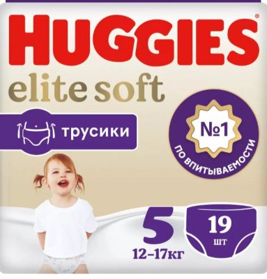 Купить huggies (хаггис) трусики elitesoft 5, 13-17кг 19 шт в Богородске