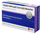 Купить леветирацетам велфарм, таблетки покрытые пленочной оболочкой 1000 мг, 30 шт в Богородске