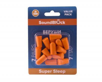 Купить беруши soundblock (саундблок) super sleep пенные, 7 пар в Богородске
